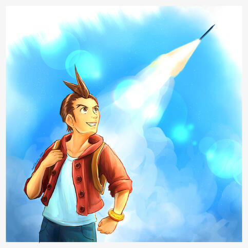 Half Body, Simple Background