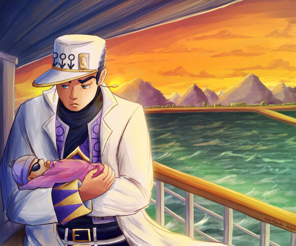 Half Body, Complex Background